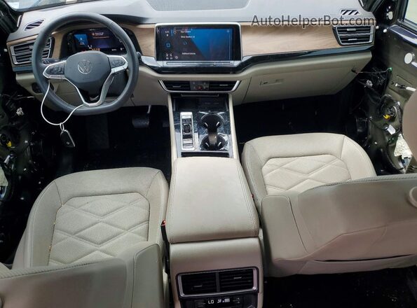1V2WR2CA2RC602845 2024 VOLKSWAGEN ATLAS Black Առջևի վահանակի տեսք