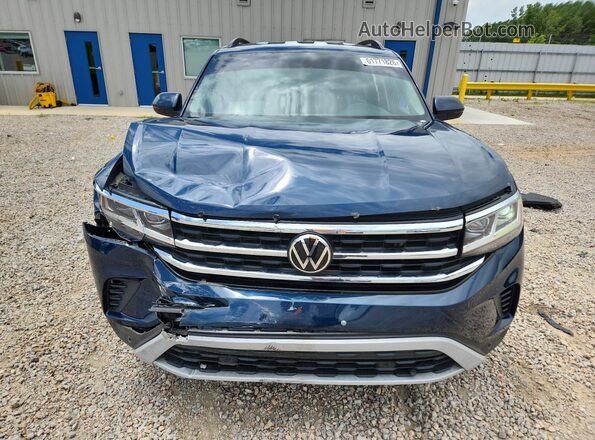 1V2WR2CA3MC581769 2021 VOLKSWAGEN ATLAS Blue Դիմացի տեսք