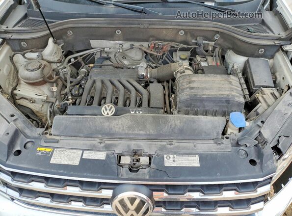 1V2WR2CA4KC591207 2019 VOLKSWAGEN ATLAS White ძრავის განყოფილების ხედი