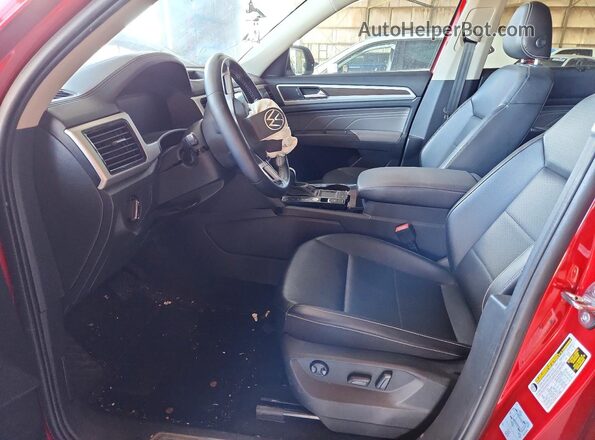 1V2WR2CA4NC503003 2022 VOLKSWAGEN ATLAS Maroon წინა სალონის ხედი