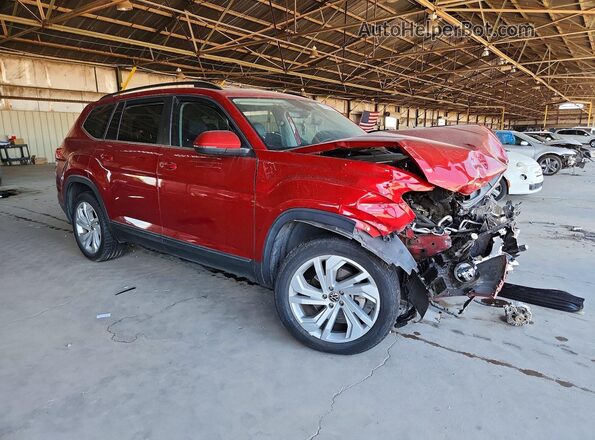 1V2WR2CA4NC503003 2022 VOLKSWAGEN ATLAS Maroon წინა მარჯვენა