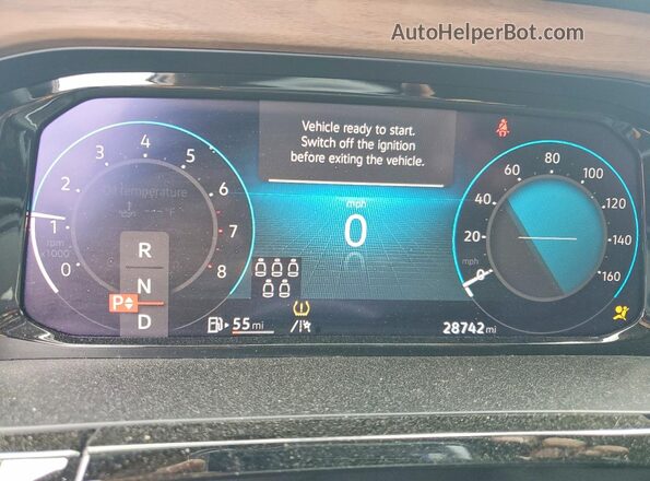 1V2WR2CA4RC521068 2024 VOLKSWAGEN ATLAS Серебряный Вид щитка приборов
