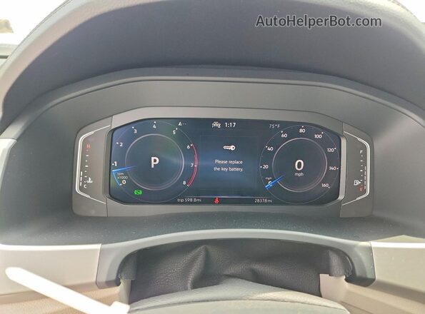 1V2WR2CA5PC549958 2023 VOLKSWAGEN ATLAS White ხელსაწყოთა პანელის ხედი