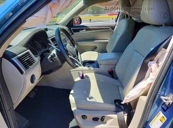 1V2WR2CA6KC540811 2019 VOLKSWAGEN ATLAS Blue Vista interior delantera