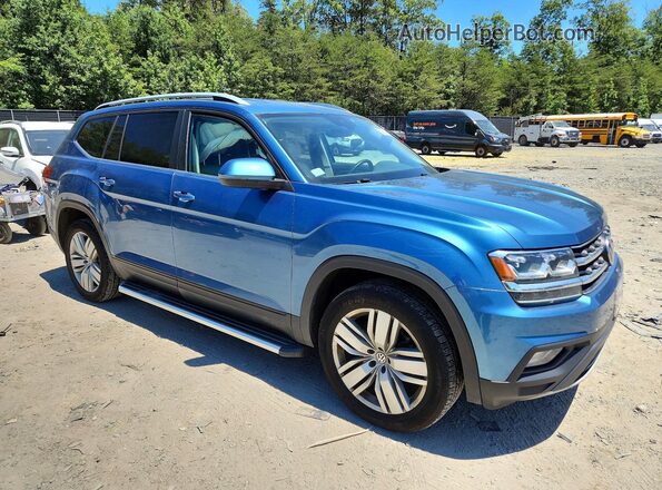 1V2WR2CA6KC540811 2019 VOLKSWAGEN ATLAS Blue Delantero derecho