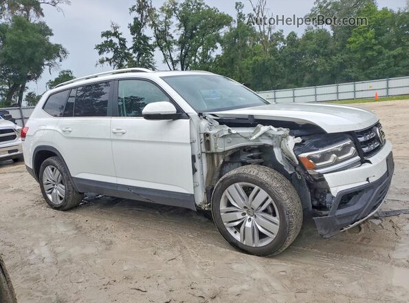 1V2WR2CA6KC572299 2019 VOLKSWAGEN ATLAS Белый Передняя правая четверть