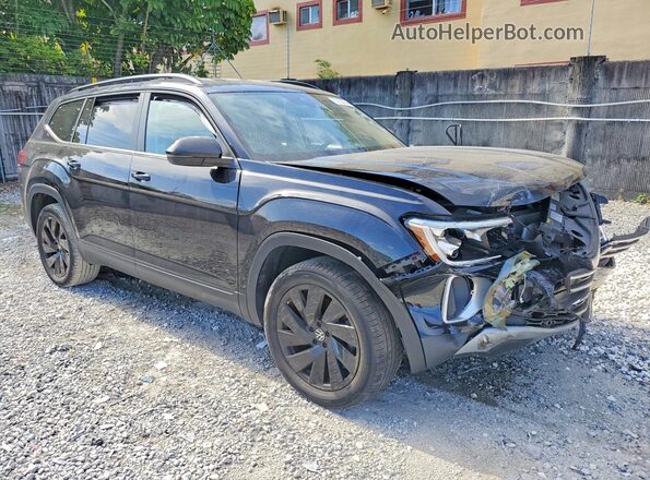 1V2WR2CA6RC513229 2024 VOLKSWAGEN ATLAS Черный Передняя правая четверть