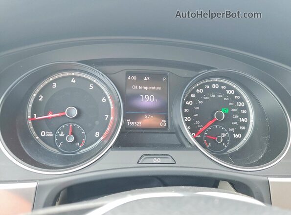 1V2WR2CA9KC584639 2019 VOLKSWAGEN ATLAS White ხელსაწყოთა პანელის ხედი