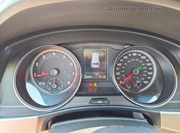 1V2WR2CAXKC524174 2019 VOLKSWAGEN ATLAS Black Widok zestawu wskaźników