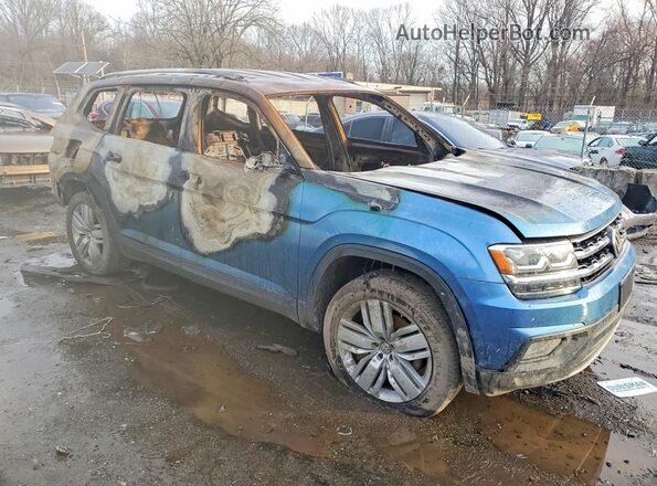 1V2WR2CAXKC561337 2019 VOLKSWAGEN ATLAS Blue Delantero derecho