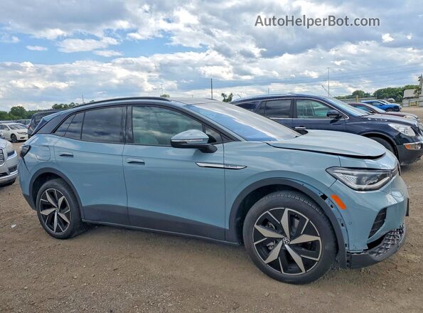1V2WSPE81SC003565 2025 VOLKSWAGEN ID.4 Turquoise Przód prawy