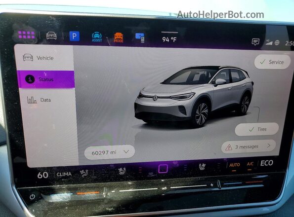 1V2WSPE87RC020185 2024 VOLKSWAGEN ID.4 Teal Вид щитка приладів