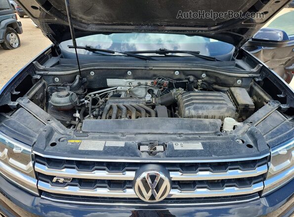 1V2YR2CA4KC575419 2019 VOLKSWAGEN ATLAS Black ძრავის განყოფილების ხედი