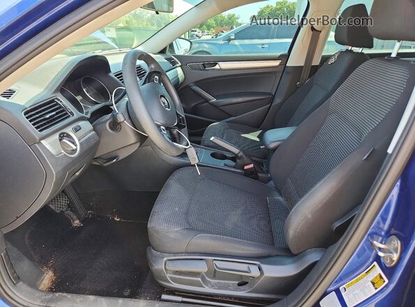 1VWAS7A35GC027359 2016 VOLKSWAGEN PASSAT Синий Вид салона спереди