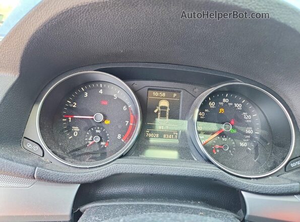 1VWAS7A35GC027359 2016 VOLKSWAGEN PASSAT Синий Вид щитка приборов