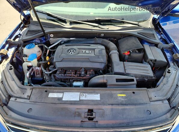 1VWAS7A35GC027359 2016 VOLKSWAGEN PASSAT Синий Вид задней части салона