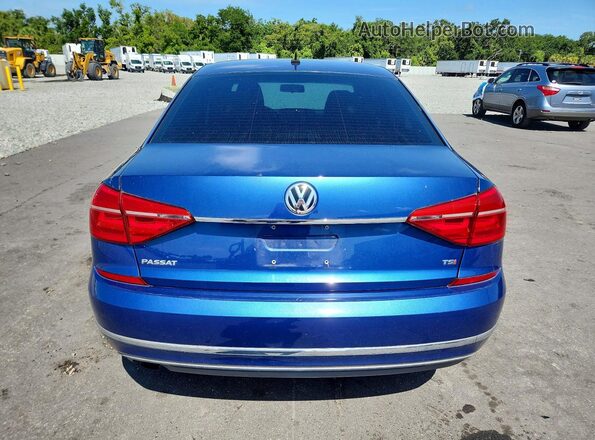 1VWAS7A35GC027359 2016 VOLKSWAGEN PASSAT Синий Вид сзади