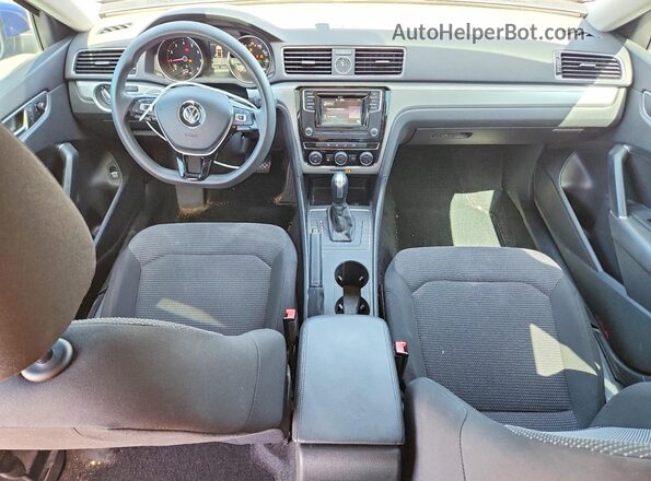 1VWAS7A35GC027359 2016 VOLKSWAGEN PASSAT Синий Вид панели приборов