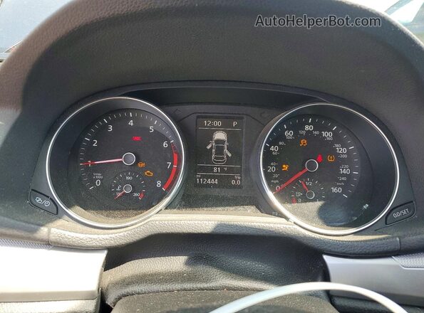 1VWAT7A30GC059939 2016 VOLKSWAGEN PASSAT Gray Instrument cluster view
