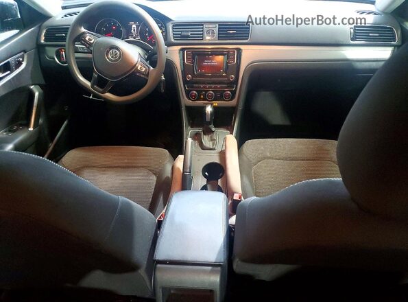 1VWAT7A30HC006725 2017 VOLKSWAGEN PASSAT Black წინა პანელის ხედი