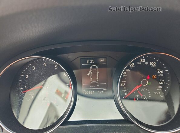 1VWAT7A31HC080963 2017 VOLKSWAGEN PASSAT Синий Вид щитка приборов