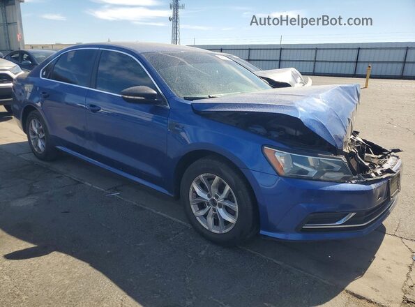 1VWAT7A32GC042026 2016 VOLKSWAGEN PASSAT Синий Передняя правая четверть