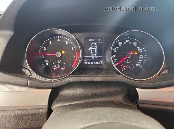 1VWAT7A33GC049762 2016 VOLKSWAGEN PASSAT Silver Вид щитка приладів