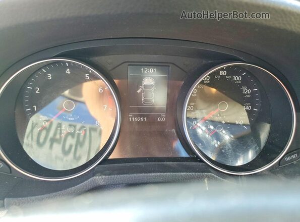 1VWAT7A33GC068358 2016 VOLKSWAGEN PASSAT Black Instrument cluster view