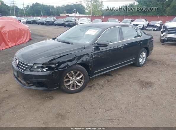 1VWAT7A33HC015970 2017 VOLKSWAGEN PASSAT Black Առջևի ձախ երեք քառորդ տեսարան