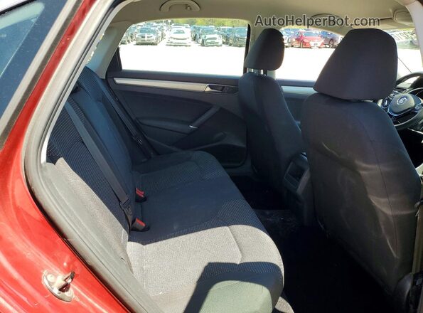 1VWAT7A33HC030193 2017 VOLKSWAGEN PASSAT Red Rear seats view