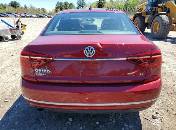 1VWAT7A33HC030193 2017 VOLKSWAGEN PASSAT Red Rear view