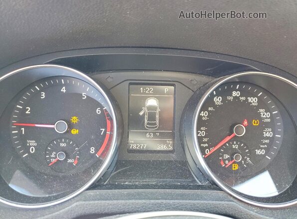 1VWAT7A33HC030193 2017 VOLKSWAGEN PASSAT Red Instrument cluster view