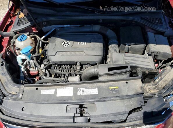 1VWAT7A33HC030193 2017 VOLKSWAGEN PASSAT Red Rear interior view