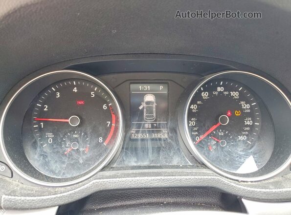 1VWAT7A33HC044076 2017 VOLKSWAGEN PASSAT Black Widok zestawu wskaźników