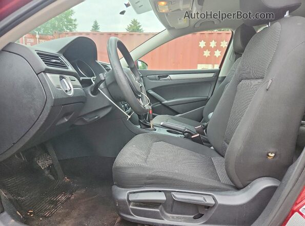 1VWAT7A34GC056431 2016 VOLKSWAGEN PASSAT Burgundy Vista interior delantera