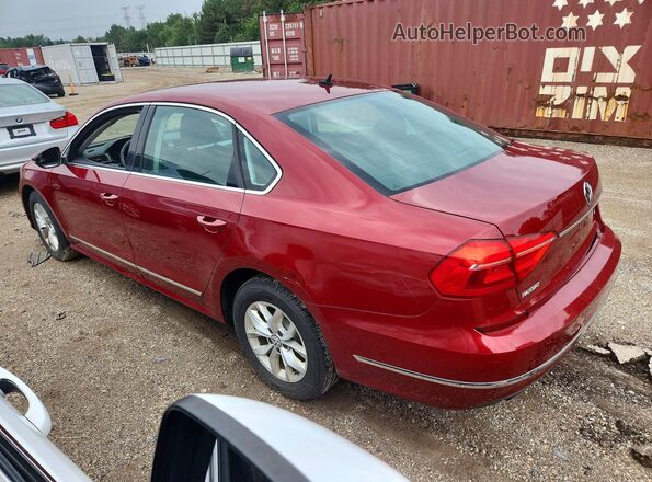 1VWAT7A34GC056431 2016 VOLKSWAGEN PASSAT Burgundy Trasero izquierdo