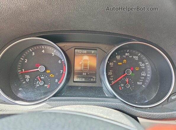 1VWAT7A37GC022029 2016 VOLKSWAGEN PASSAT White Սարքավորումների վահանակի տեսք
