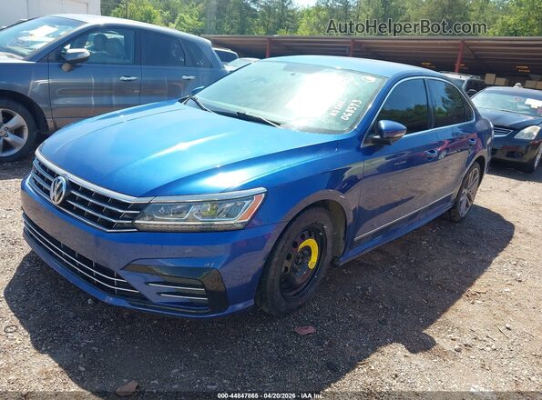 1VWAT7A37GC068573 2016 VOLKSWAGEN PASSAT Синий Передняя левая четверть
