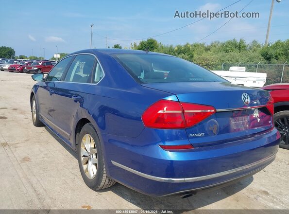 1VWAT7A38GC005983 2016 VOLKSWAGEN PASSAT Blue უკანა მარცხენა