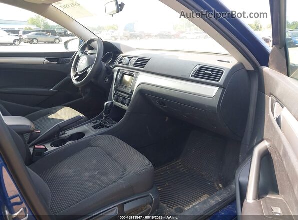 1VWAT7A38GC005983 2016 VOLKSWAGEN PASSAT Blue წინა სალონის ხედი