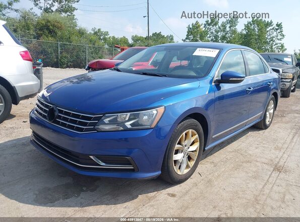 1VWAT7A38GC005983 2016 VOLKSWAGEN PASSAT Blue წინა მარცხენა ხედი სამი მეოთხედიდან