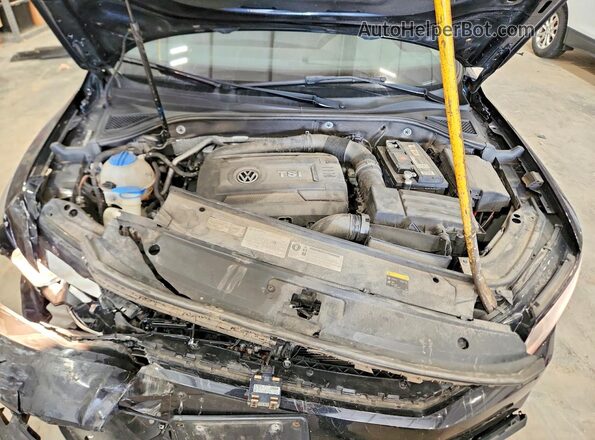 1VWAT7A38HC045238 2017 VOLKSWAGEN PASSAT Black უკანა სალონის ხედი