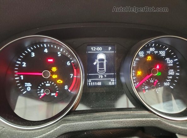 1VWAT7A38HC045238 2017 VOLKSWAGEN PASSAT Black ხელსაწყოთა პანელის ხედი