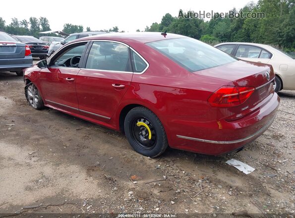 1VWAT7A39GC012425 2016 VOLKSWAGEN PASSAT Red Задня ліва чверть