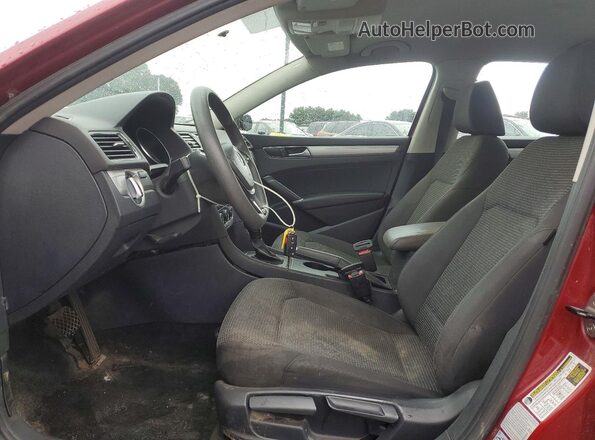 1VWAT7A39GC050219 2016 VOLKSWAGEN PASSAT Red Widok wnętrza z przodu