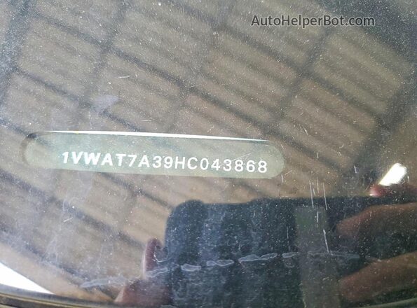 1VWAT7A39HC043868 2017 VOLKSWAGEN PASSAT Белый Вид подкапотного пространства