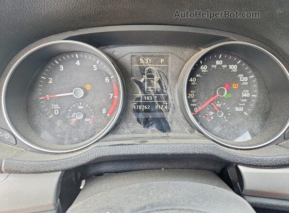 1VWAT7A39HC086199 2017 VOLKSWAGEN PASSAT Серый Вид щитка приборов