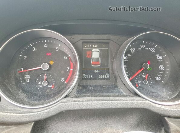1VWBA7A30JC012153 2018 VOLKSWAGEN PASSAT Белый Вид щитка приборов