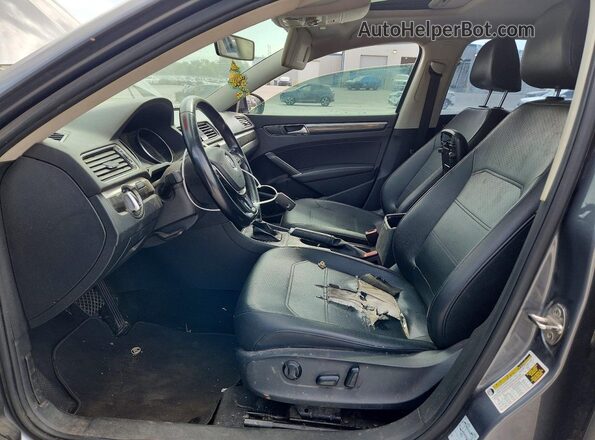 1VWBA7A31JC019726 2018 VOLKSWAGEN PASSAT Gray Widok wnętrza z przodu