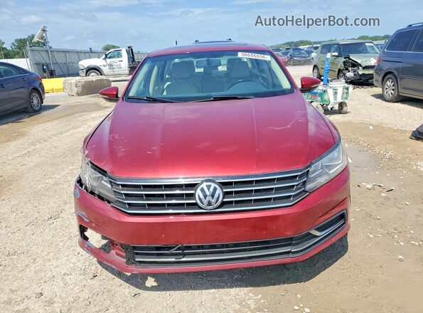 1VWBA7A37JC030939 2018 VOLKSWAGEN PASSAT Red Front view